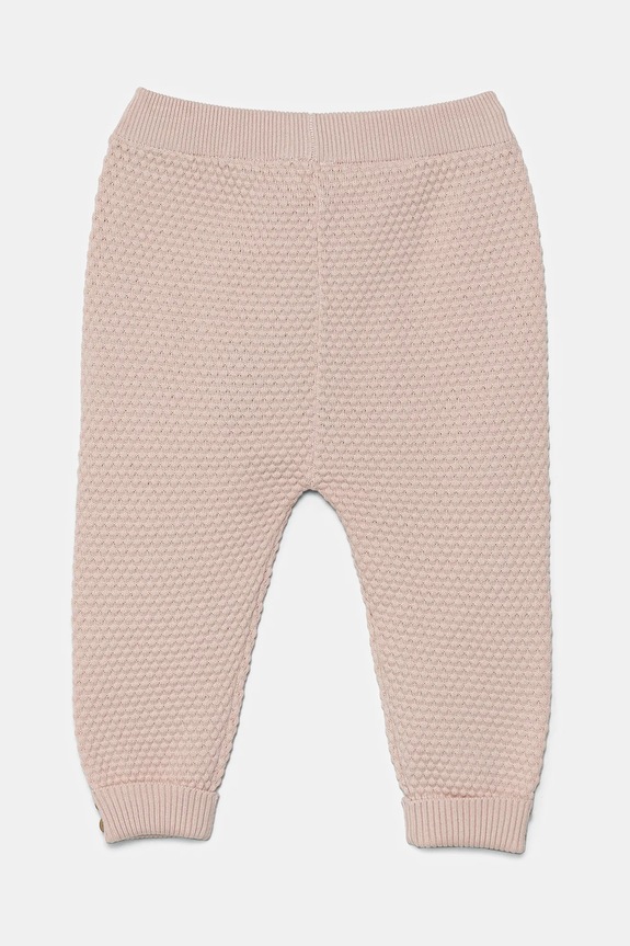 United Colors of Benetton pantaloni de trening pentru bebeluși 1294AF006.W.Seasonal roz SS25