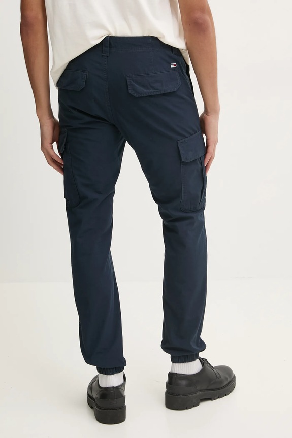 Ruházat Tommy Jeans pamut nadrág DM0DM20284 sötétkék