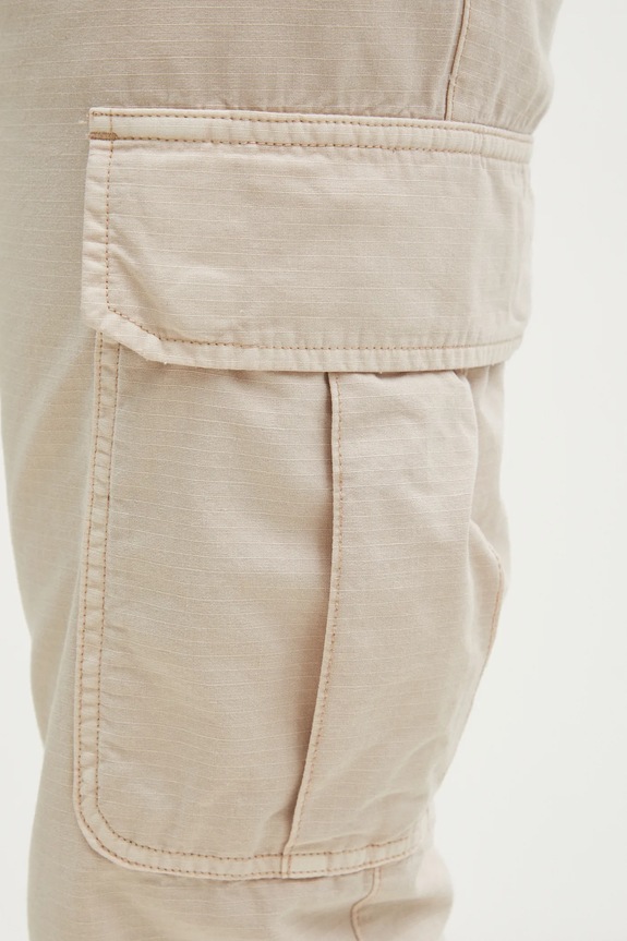 Tommy Jeans pantaloni de bumbac bej DM0DM20284