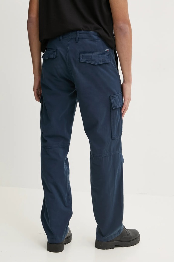 Odjeća Pamučne hlače Tommy Jeans DM0DM20293 mornarsko plava