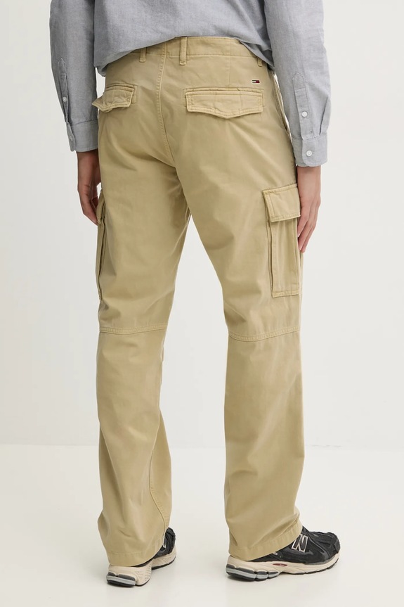 Odzież Tommy Jeans spodnie bawełniane DM0DM20293 zielony