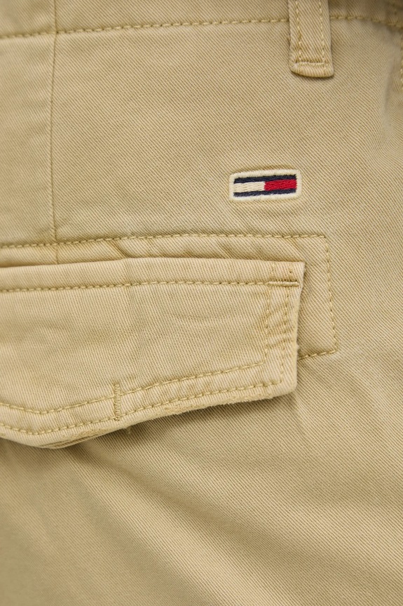 Tommy Jeans spodnie bawełniane zielony DM0DM20293