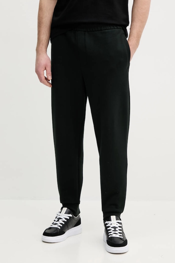 Armani Exchange spodnie dresowe bawełniane bawełna zielony XM000292.AF12656