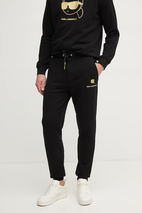 Tepláky Karl Lagerfeld pletenina černá 705461.551900