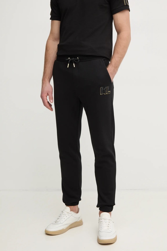 Karl Lagerfeld pantaloni de trening tricotaj negru 705470.551900