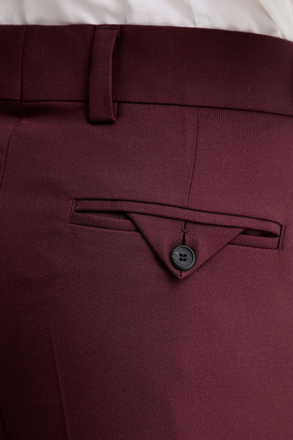 Nohavice HUGO Flips251X burgundské 50538671
