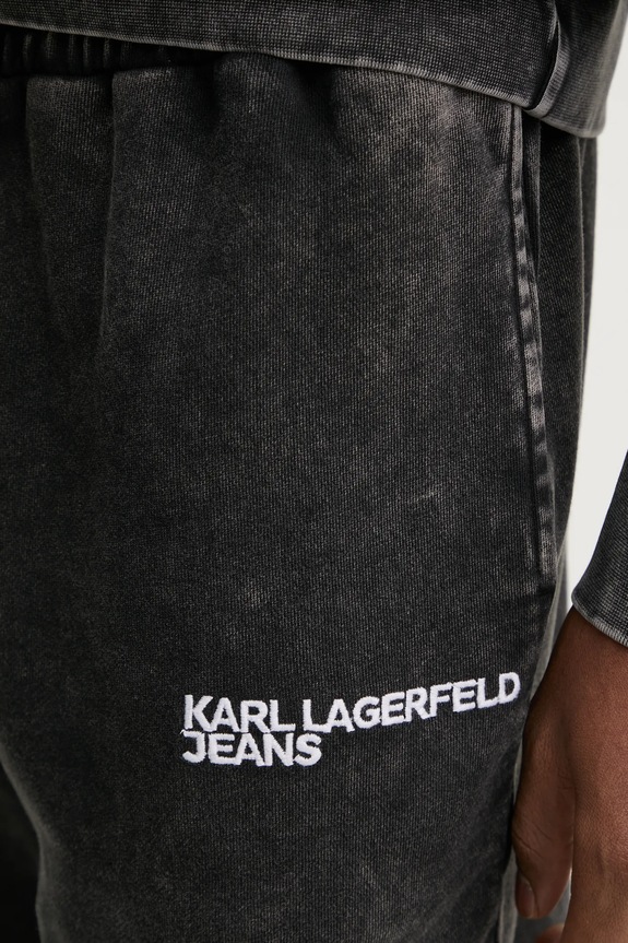 Karl Lagerfeld Jeans spodnie dresowe bawełniane szary A1M10056