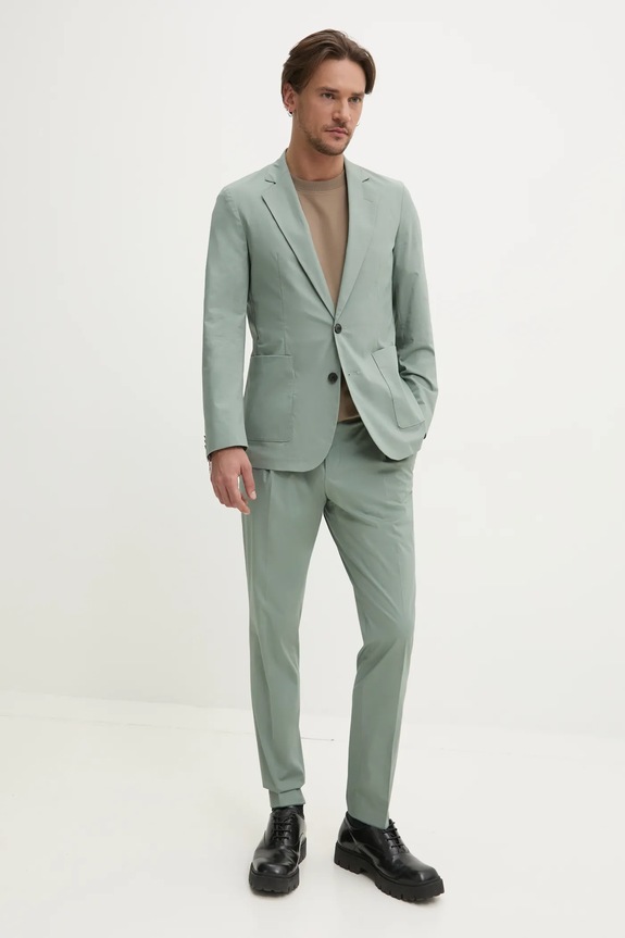 HUGO spodnie 50532994 zielony SS25