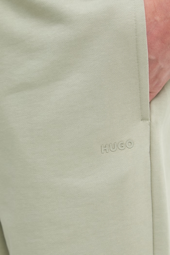 HUGO pantaloni scurți de trening bărbătești din bumbac Dayono verde 50530696