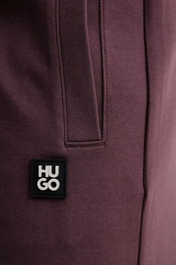 HUGO pantaloni de trening burgundia 50533695