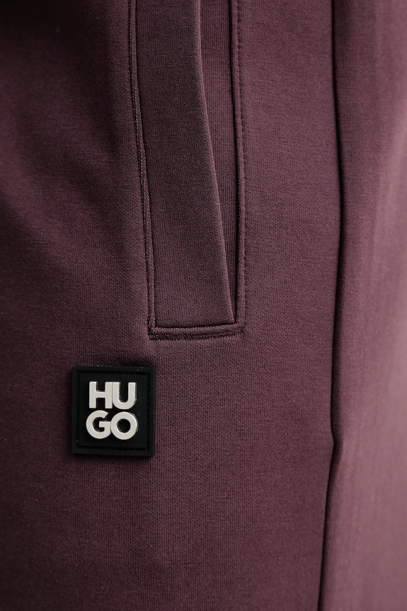 HUGO pantaloni de trening burgundia 50533695