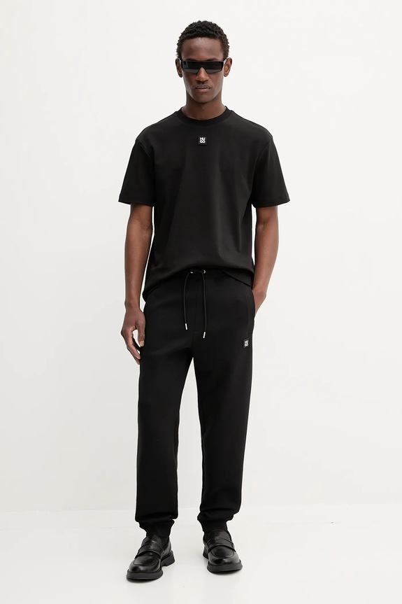 HUGO pantaloni tuta Dimacs 50533695 nero SS26