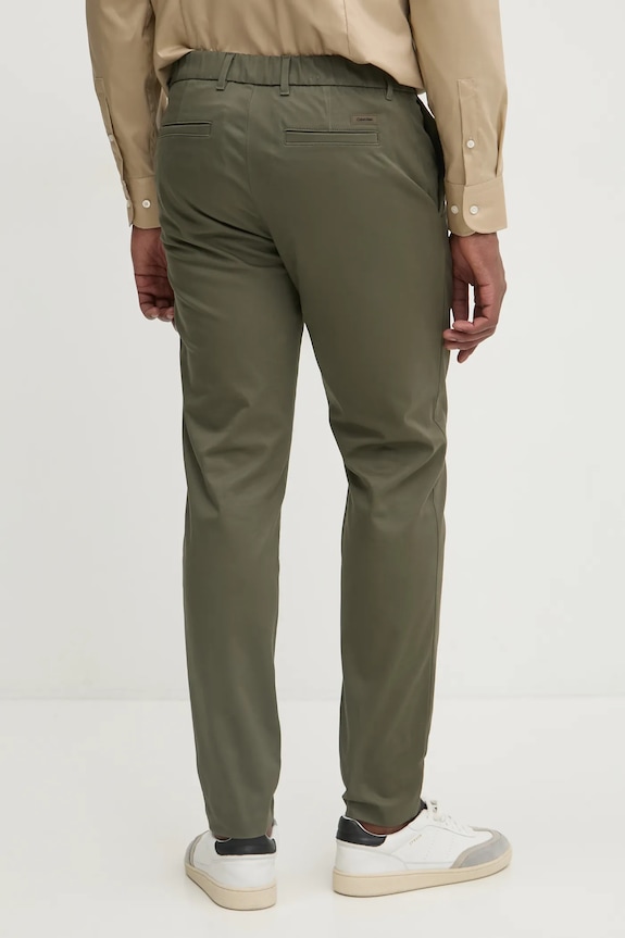 Odzież Calvin Klein spodnie K10K113423 zielony