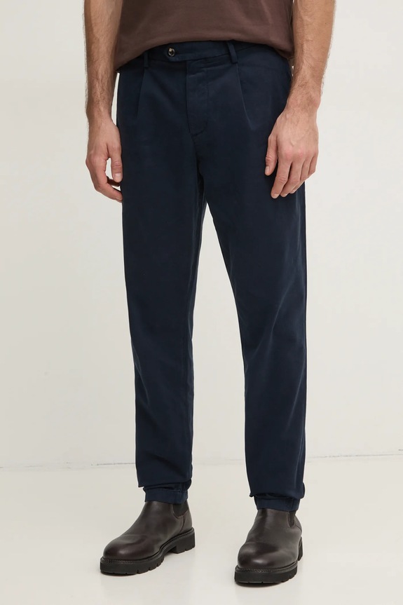 Tommy Hilfiger pantaloni tessuto blu navy MW0MW38120