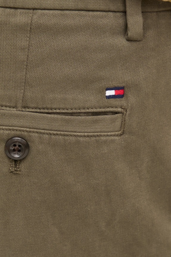 Nohavice Tommy Hilfiger zelená MW0MW38120