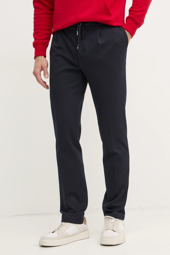 Tommy Hilfiger spodnie z elastanem granatowy MW0MW38075