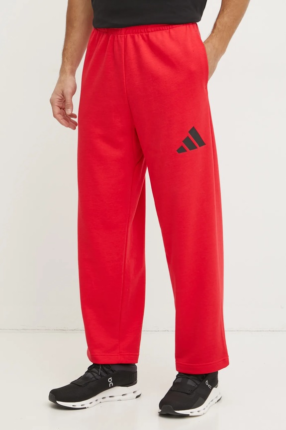 adidas pantaloni de trening Essentials tricotaj rosu JF3601