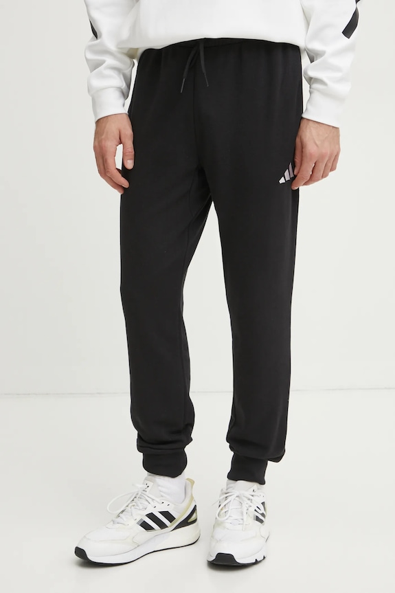 Tepláky adidas Feelcozy pletenina čierna JE3854