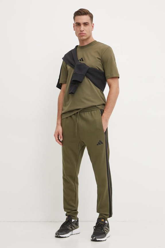adidas pantaloni de trening Essentials JD1857 verde SS25