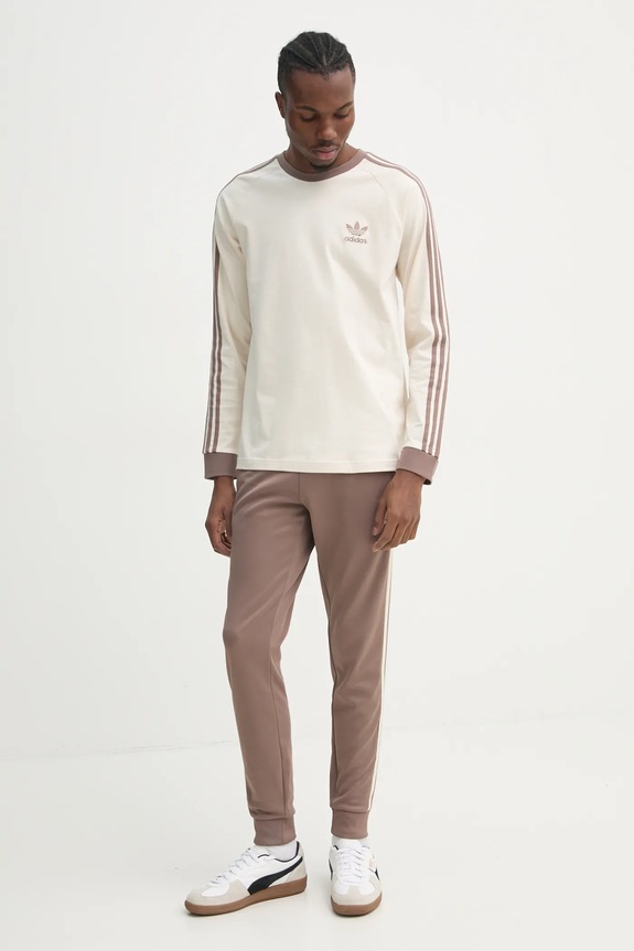 adidas Originals spodnie dresowe SST TP JP2518 beżowy SS25