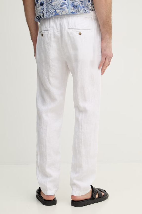 Ρούχα Λινό παντελόνι Paul&Shark 25414041 λευκό