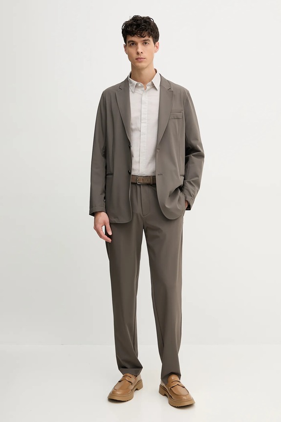 Hlače Emporio Armani EM001505.AF10047 smeđa SS25