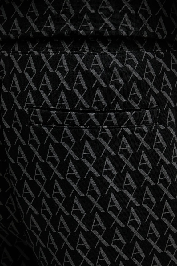 Armani Exchange spodnie dresowe bawełniane czarny XM001226.AF11847.NOS