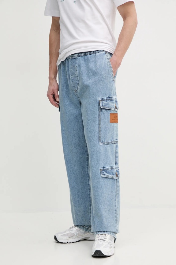Armani Exchange jeansy bawełniane niebieski XM000384.AF13367