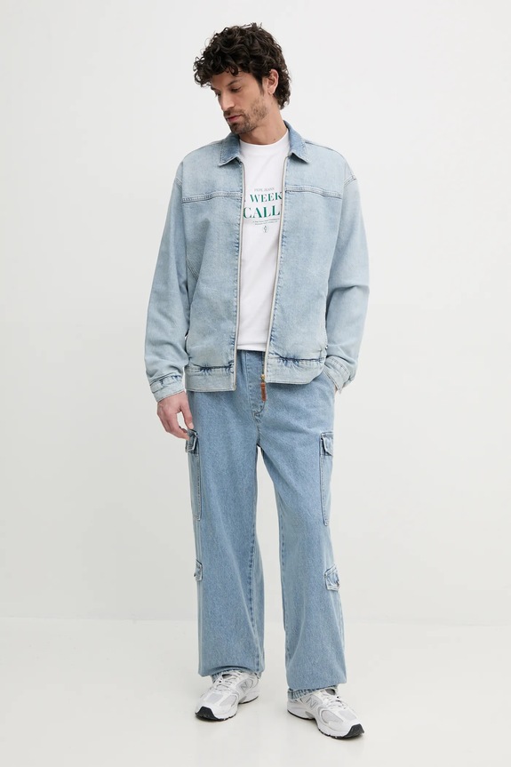 Armani Exchange jeansy bawełniane XM000384.AF13367 niebieski SS25