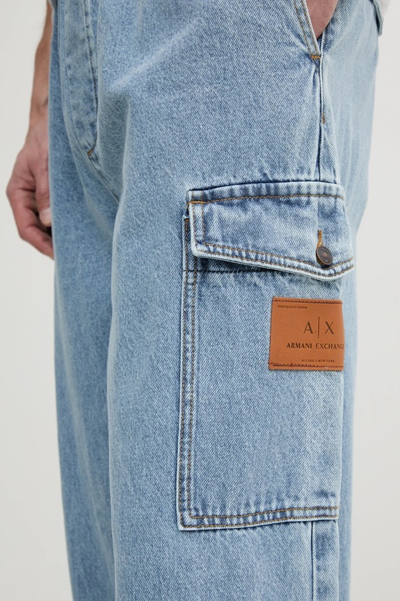 Armani Exchange jeansy bawełniane niebieski XM000384.AF13367