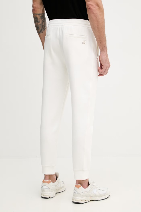 Odzież Armani Exchange spodnie dresowe męskie z bawełną XM000373.AF10818.NOS beżowy