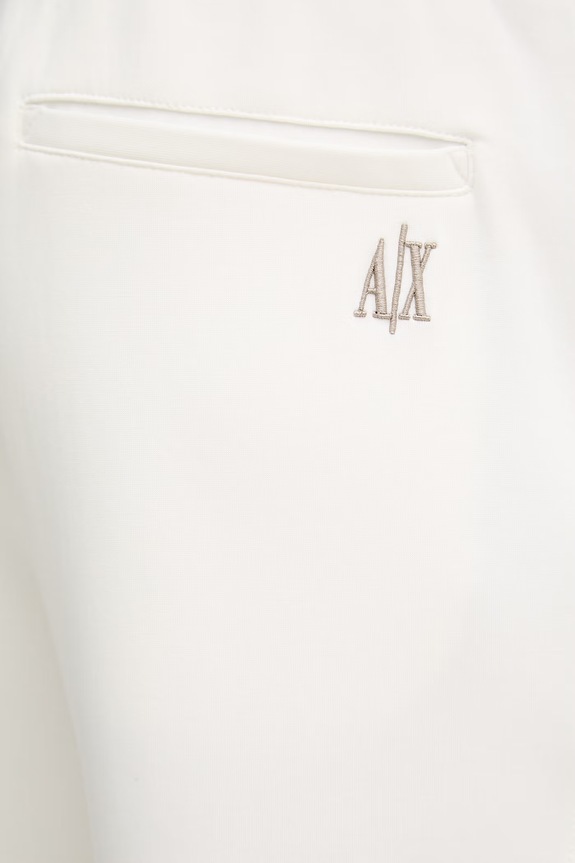 Armani Exchange spodnie dresowe męskie z bawełną beżowy XM000373.AF10818.NOS