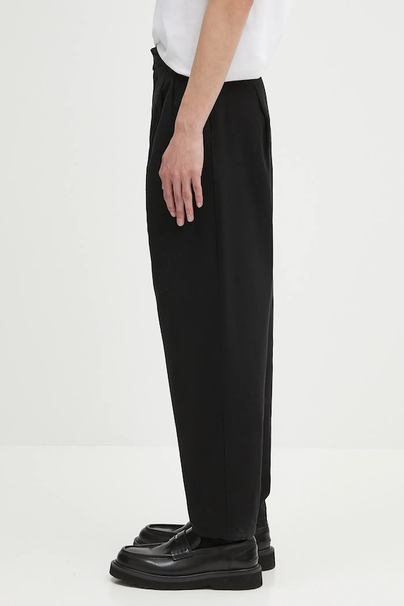 A.P.C. spodnie bawełniane pantalon willow COGBJ.F08486 czarny SS25