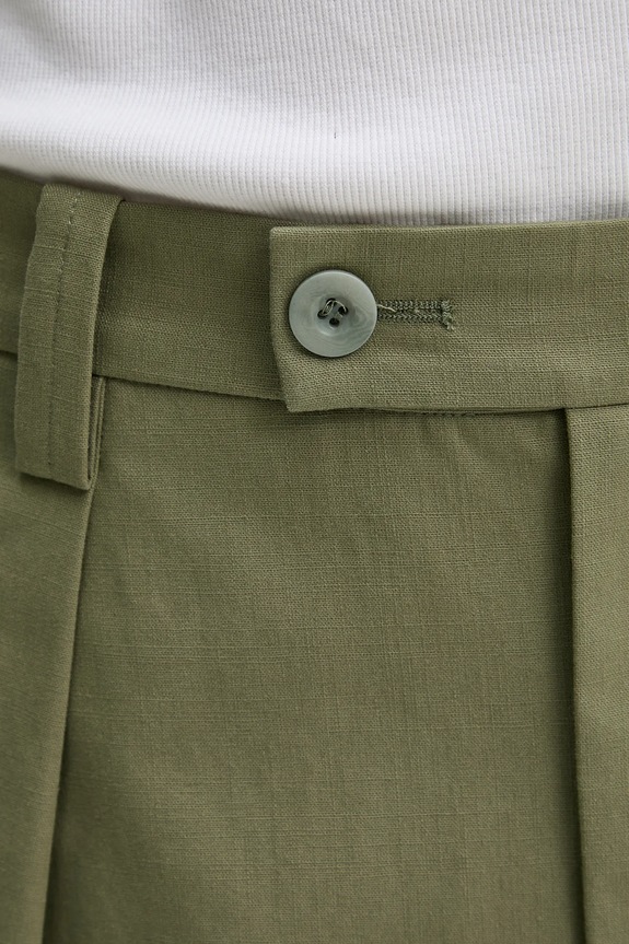 A.P.C. spodnie bawełniane pantalon renato zielony COHFU.H08428