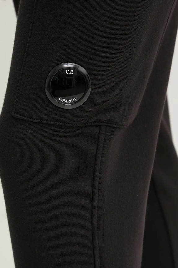 C.P. Company pantaloni della tuta di cotone nero 18CMSP017A005086W