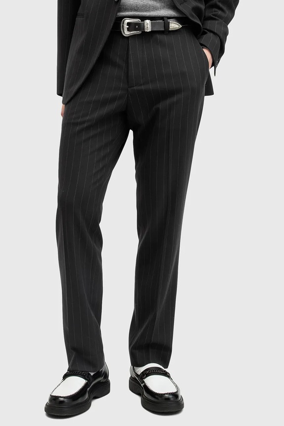 Nohavice AllSaints HEDDON M042QB čierna SS25