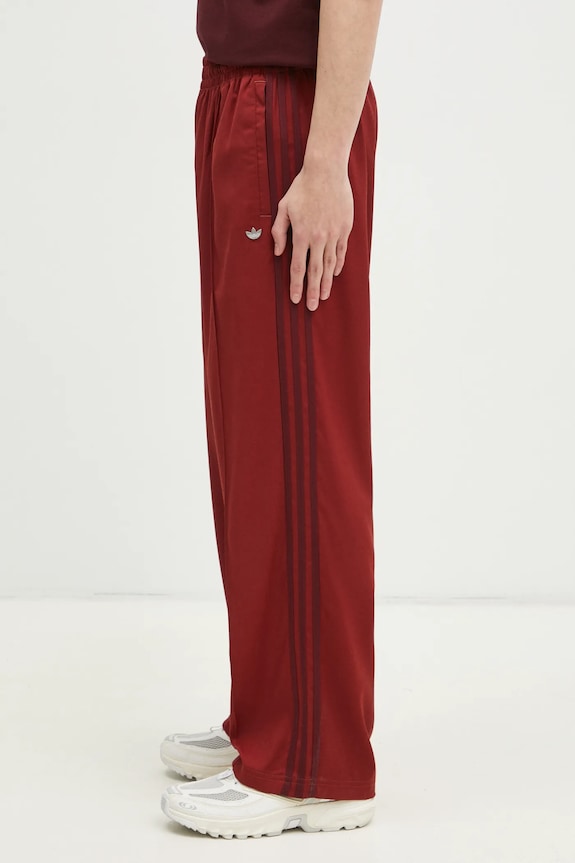 Спортивные штаны adidas Originals Premium Baggy Track Pant JM3583 бордо SS25