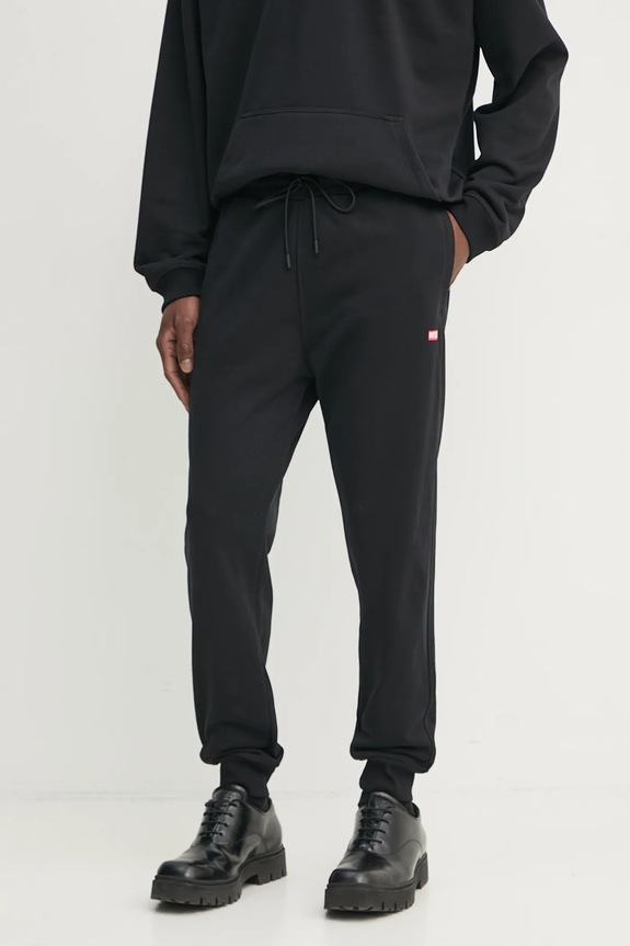 Diesel pantaloni de trening bărbați tricotaj negru A16402.0HYAT