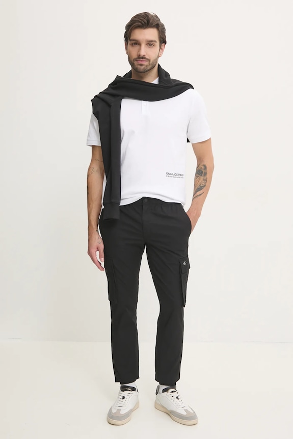 Nohavice Calvin Klein Jeans J30J327614 čierna SS25