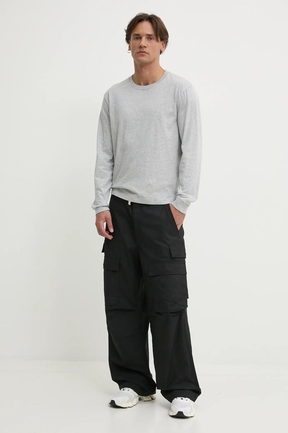 PURPLE BRAND pantaloni in cotone WOVEN CARGO PANT P527.WCBB125 nero SS25