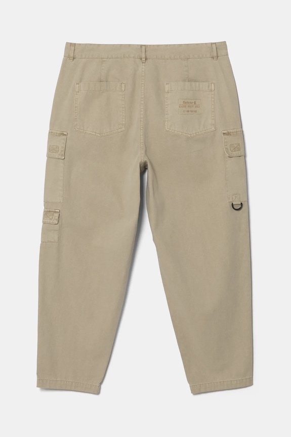 Barbour spodnie bawełniane MTR0754GY35 beżowy SS25