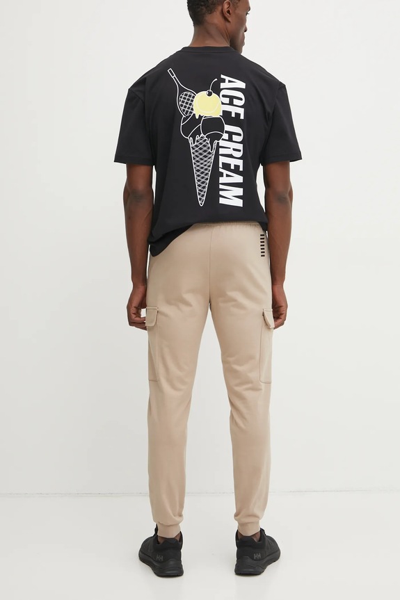 Odjeća Pamučni donji dio trenirke EA7 Emporio Armani PJVRZ.8NPP67 bež