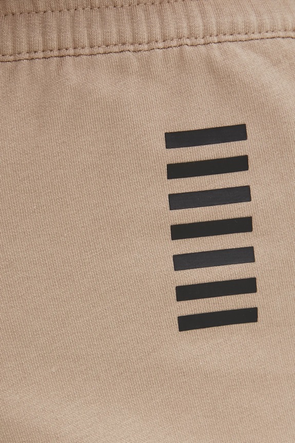 Pamučni donji dio trenirke EA7 Emporio Armani bež PJVRZ.8NPP67