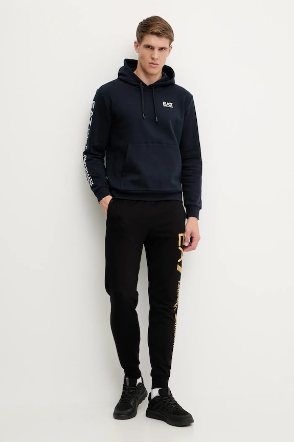 Bavlnené tepláky EA7 Emporio Armani AF13512.7M000571 čierna SS26