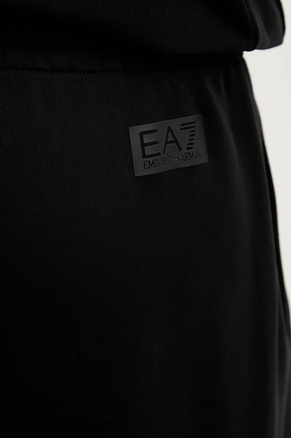 EA7 Emporio Armani pantaloni tuta di cotone AF10432.7M000154 nero