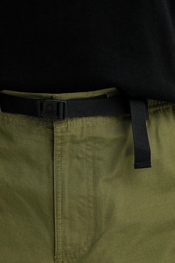 United Colors of Benetton pamut nadrág zöld 4KVBUF05F