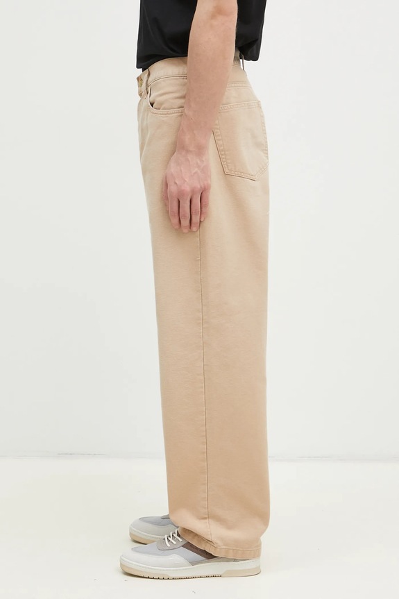 Carhartt WIP pantaloni in cotone Landon Pant I034318.07E4O beige SS25