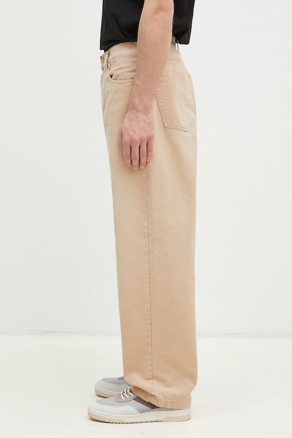 Carhartt WIP pantaloni in cotone Landon Pant I034318.07E4O beige SS25