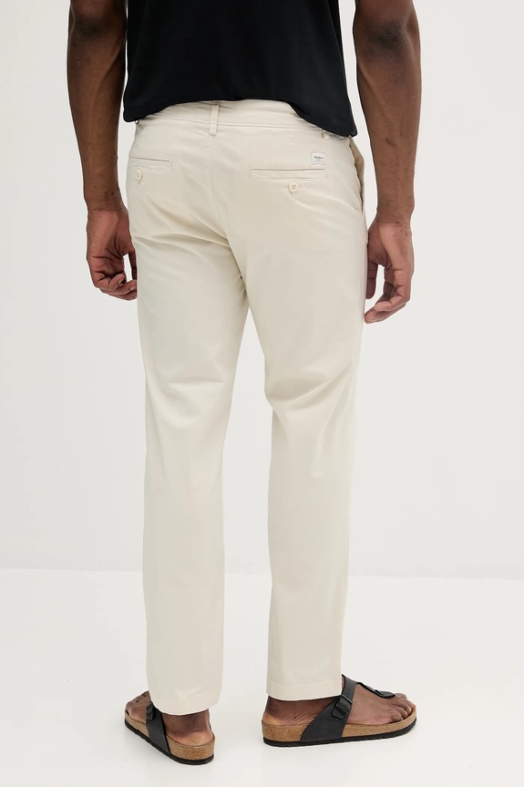 Abbigliamento Pepe Jeans pantaloni SLIM CHINO POPLIN PM211873 beige