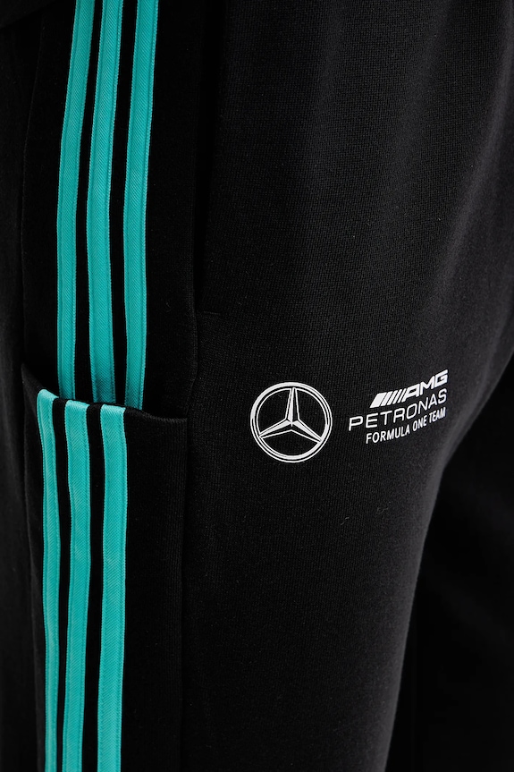 Хлопковые спортивные штаны adidas x Mercedes чёрный JV5379